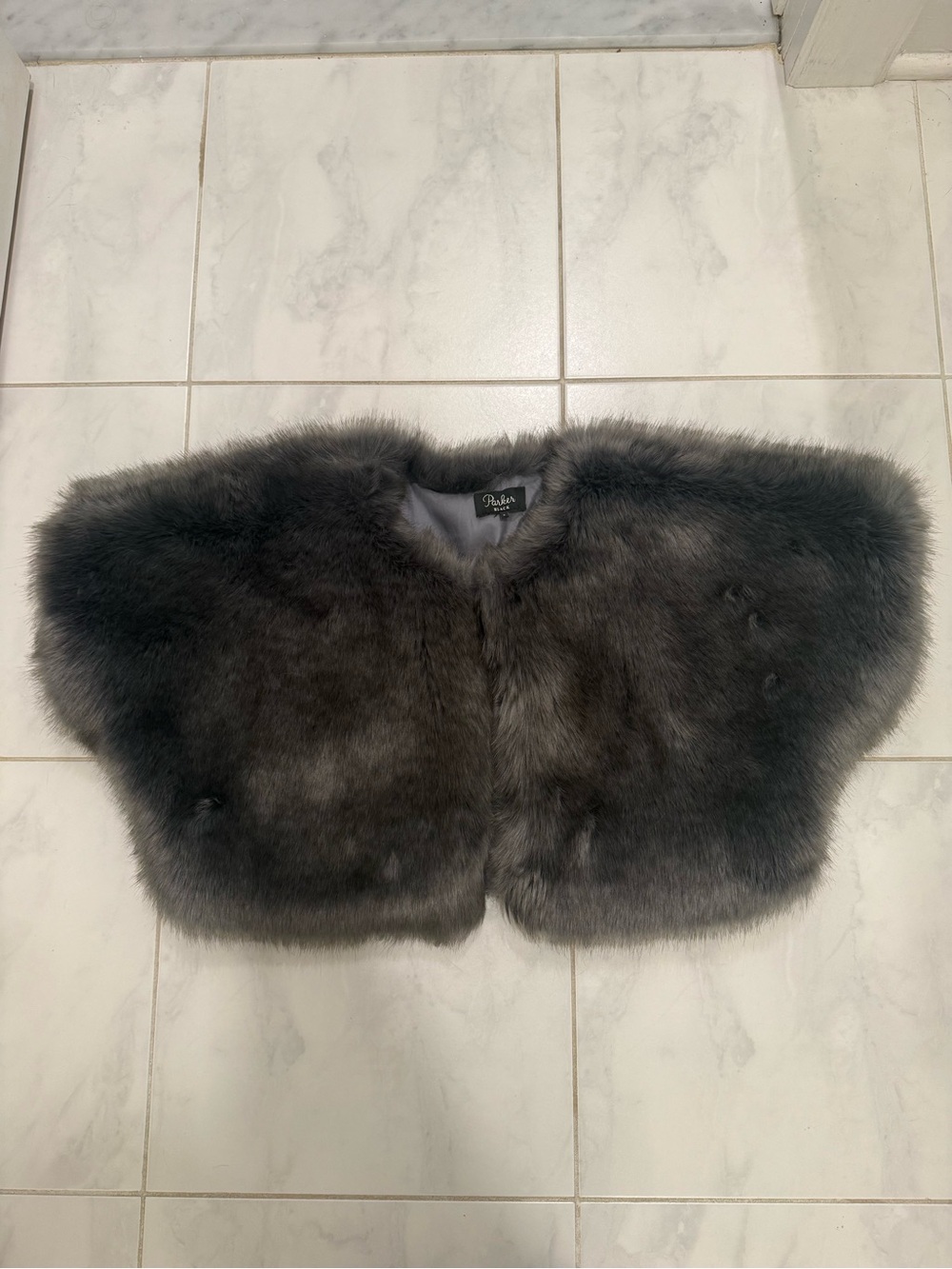 Never Worn Parker Black Faux Fur Vest 💞